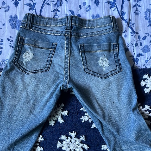 Blue Asphalt Distressed low rise jeans - Picture 4 of 5